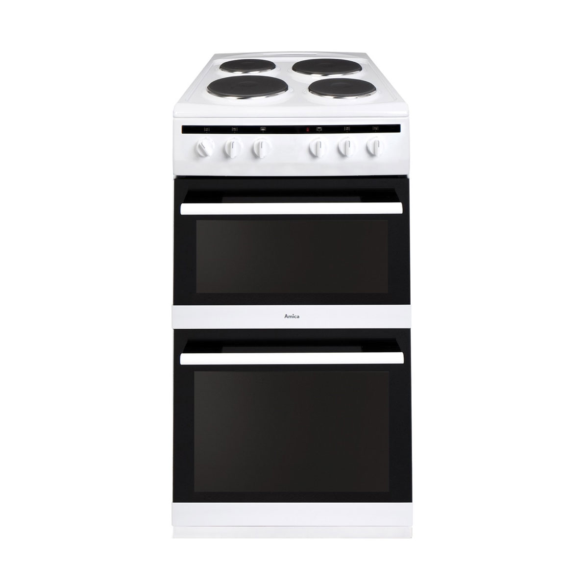 An image of Amica AFS500WH 50cm Electric Cooker - White - A/A Rated